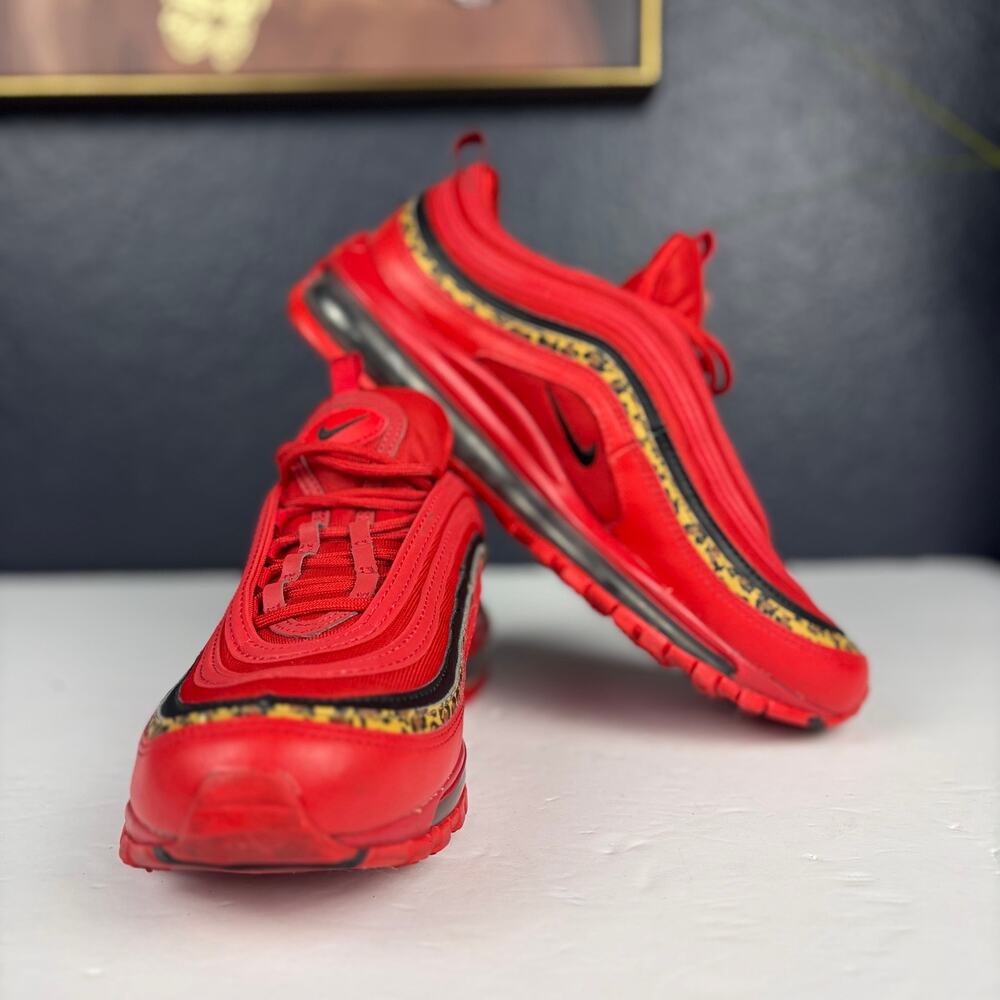 Nike Air Max 97 Leopard Pack University Red Women’s Size 9.5 BV6113-600